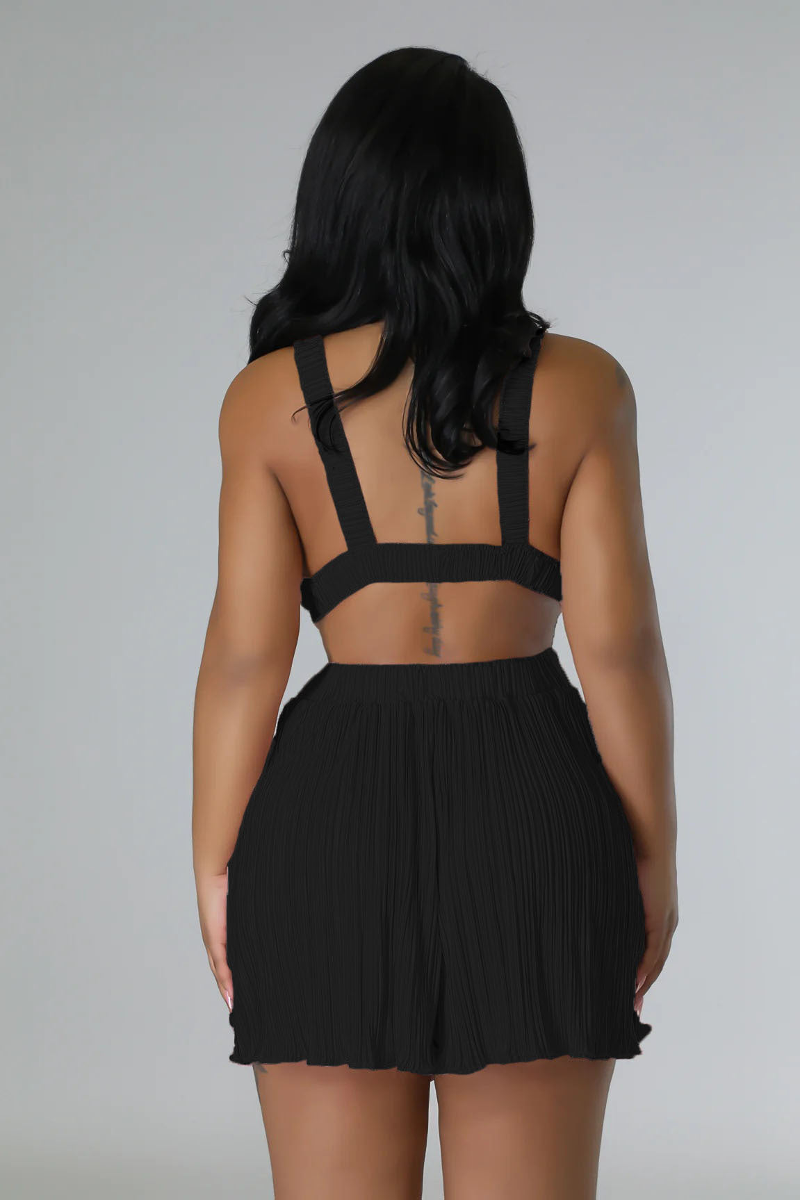 Clothing Summer Sleeveless V Neck Folding Suspender Jumpsuit