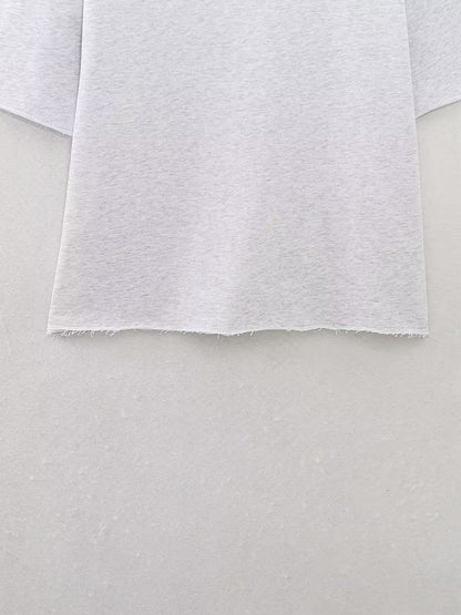 Summer Stretch High Waist Shorts Loose Cotton Short Sleeve T Shirt