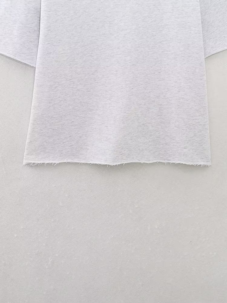 Summer Stretch High Waist Shorts Loose Cotton Short Sleeve T Shirt