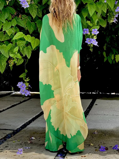 Print Beach Kaftan and Pants