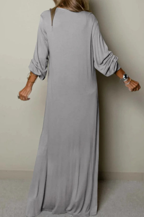 V-neck Maxi Dress