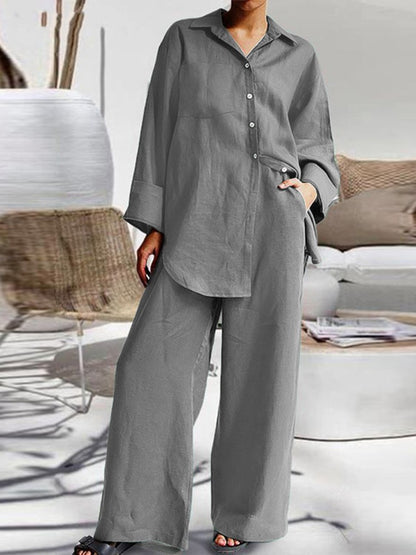 Long Sleeves Shirt and Pants Sets