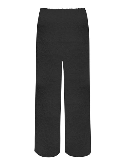 Black One Piece Swimsuit and Lace Pants