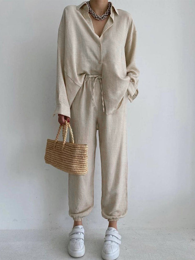 Long Sleeves Shirt and Pants Sets