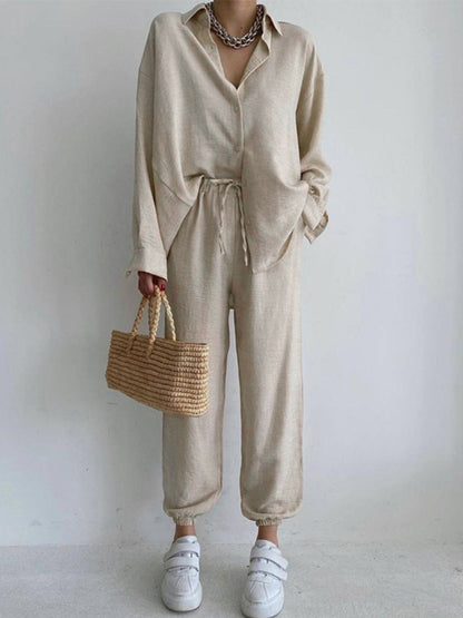 Long Sleeves Shirt and Pants Sets