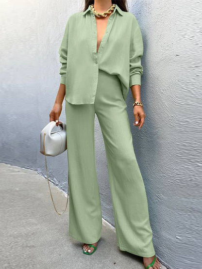 Long Sleeves Shirt and Pants Sets