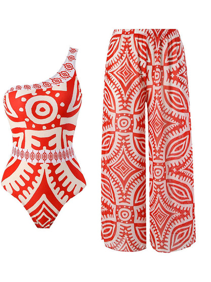 Printed One Piece and Pants Suits