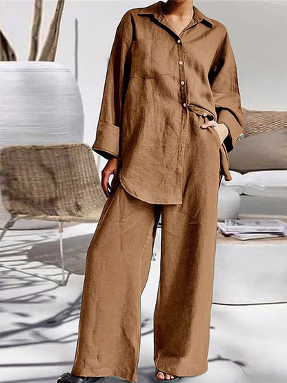 Long Sleeves Shirt and Pants Sets