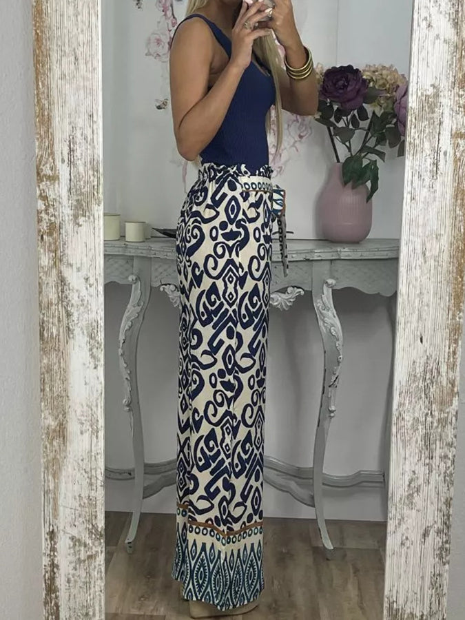Geometric Printed Pants