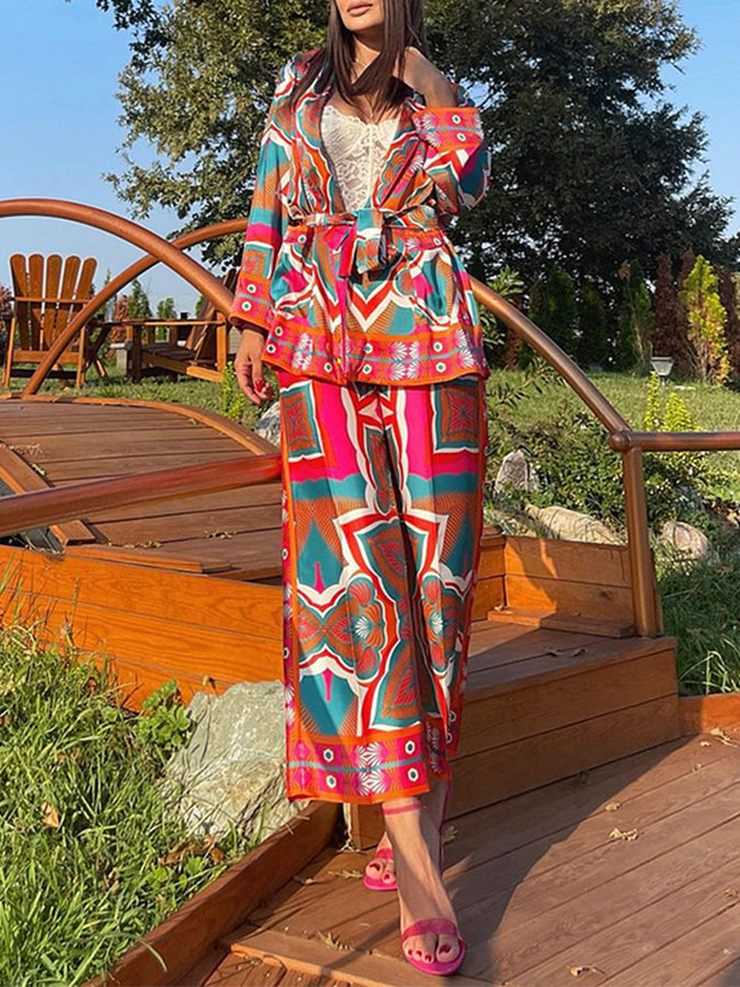 Satin 2 Piece Sets Suits Tops and Pants