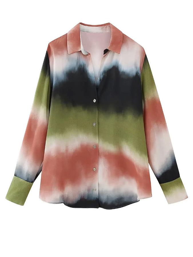 Printed Two Piece Shirt and Pants Set