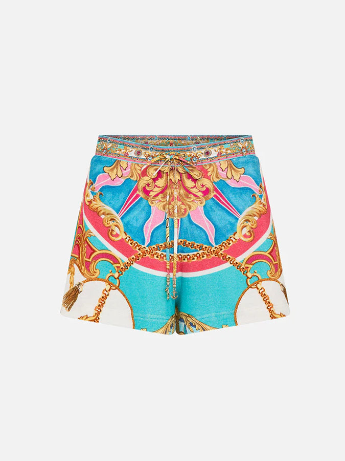 Printed One Piece Swimsuit and Shorts Swimwear