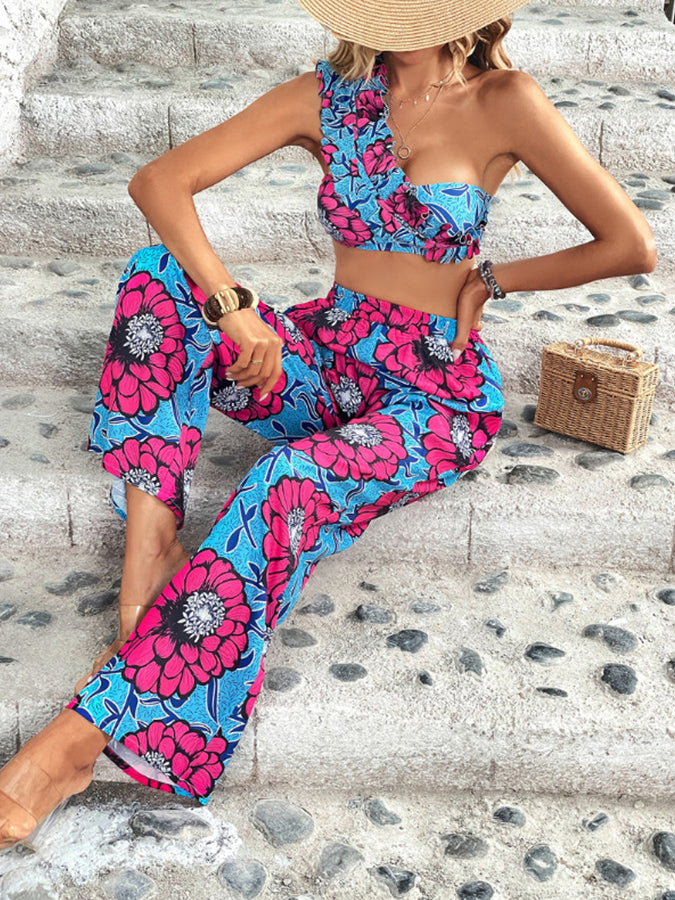 Three Pieces Bikini Set and Pants Swimwear