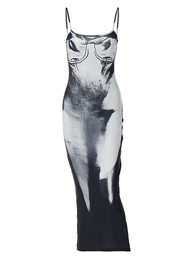 Slim Strap Maxi Dress