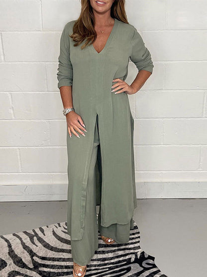 Long Sleeves Top and Pants Sets