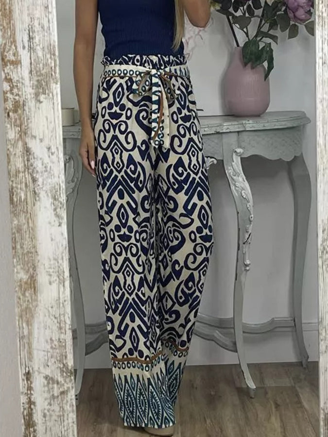 Geometric Printed Pants