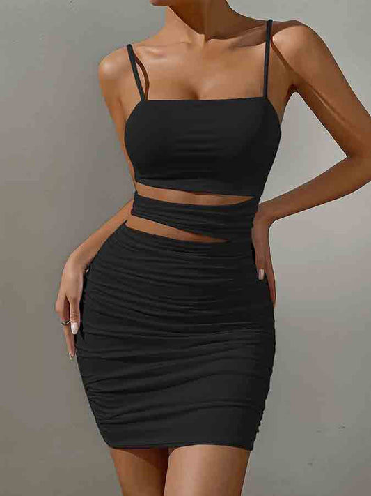 Cut-out Slim Mini Dress