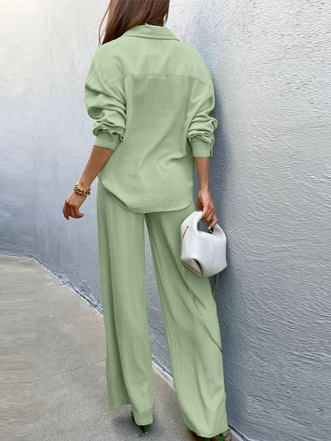 Long Sleeves Shirt and Pants Sets