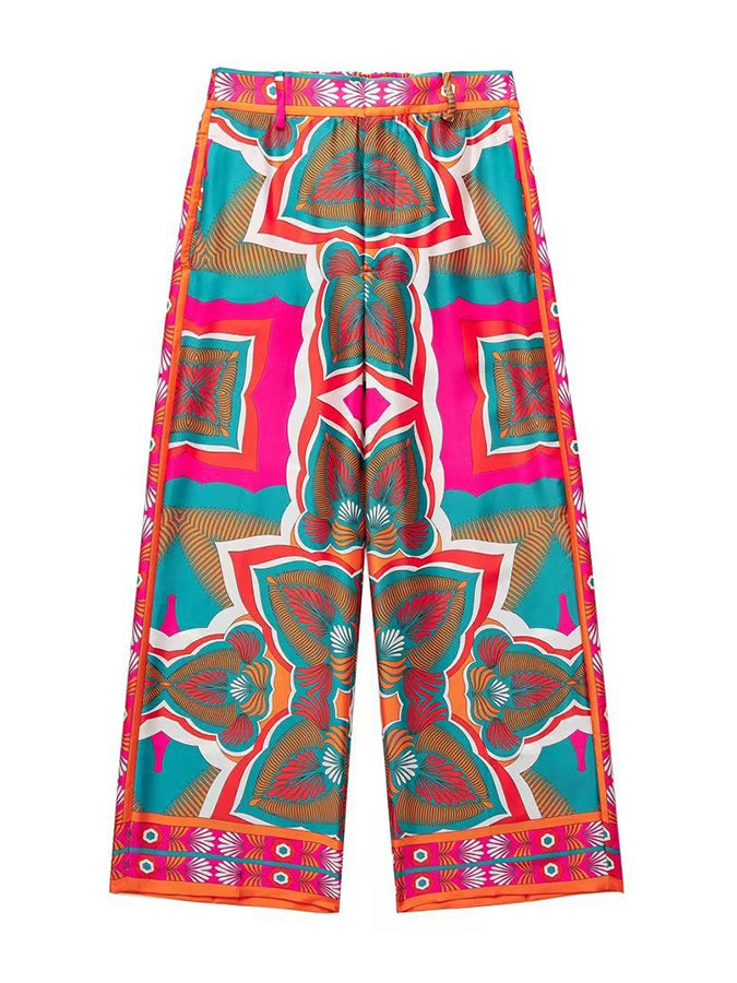 Satin 2 Piece Sets Suits Tops and Pants