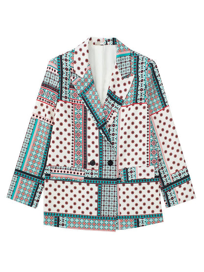 Printed Blazer and Pants Sets