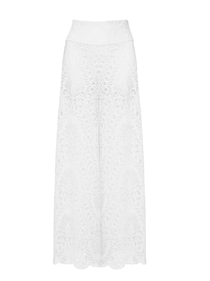Bandeau One Piece Swimsuit and Lace Pants