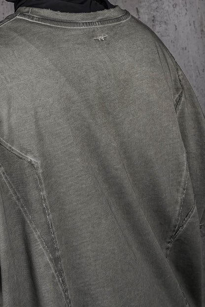 Washed Structured Grey T-shirt
