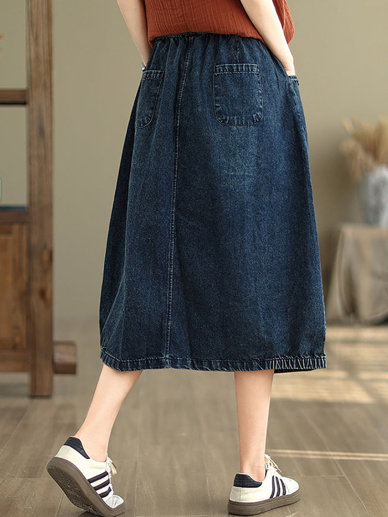 Summer Denim Skirt Kl1036