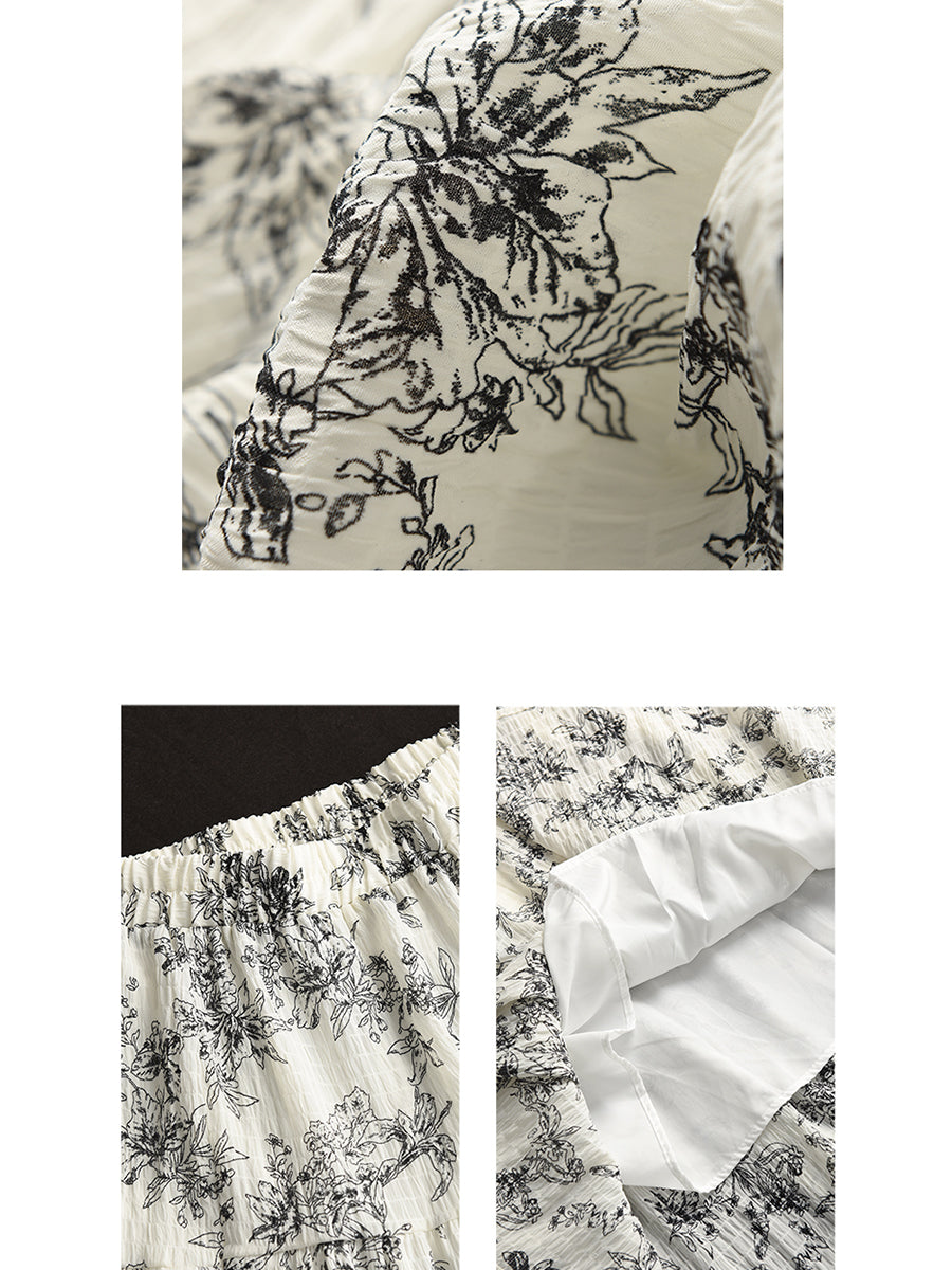 Summer Cotton Loose Skirt Bn1017