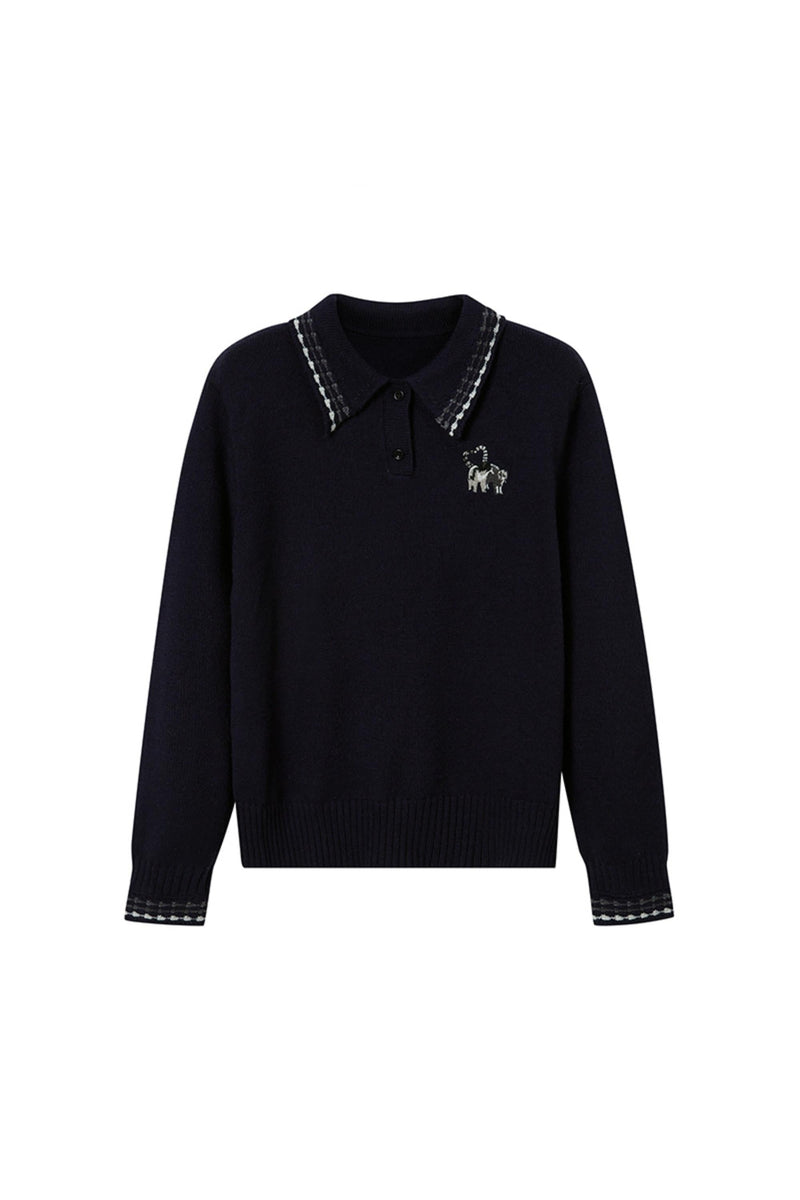 Preppy Horse Polo Sweater