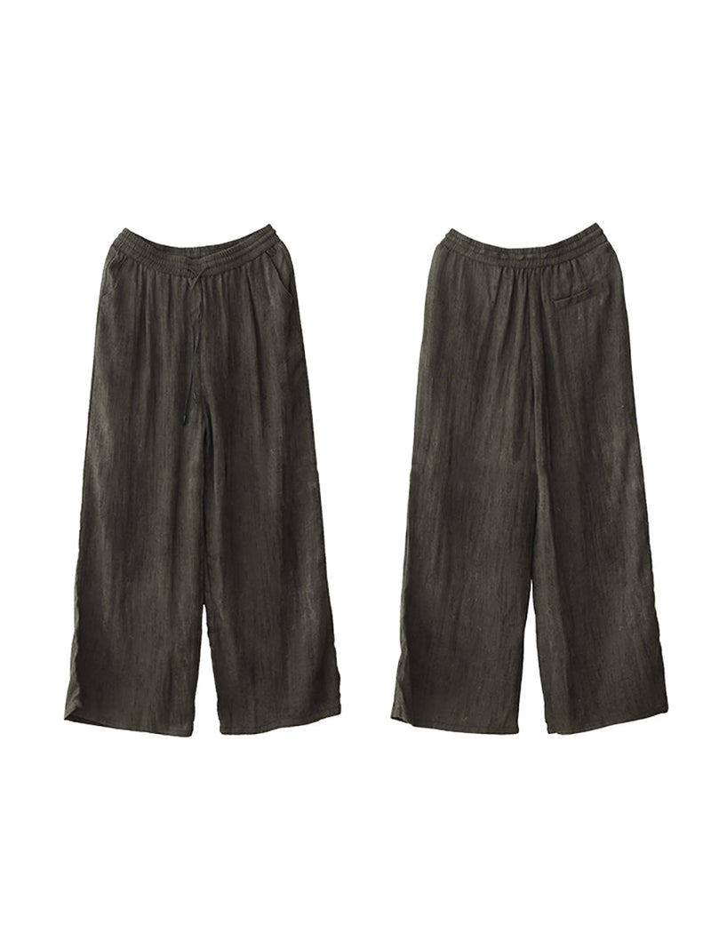 Summer Straight Linen Pants Op1055