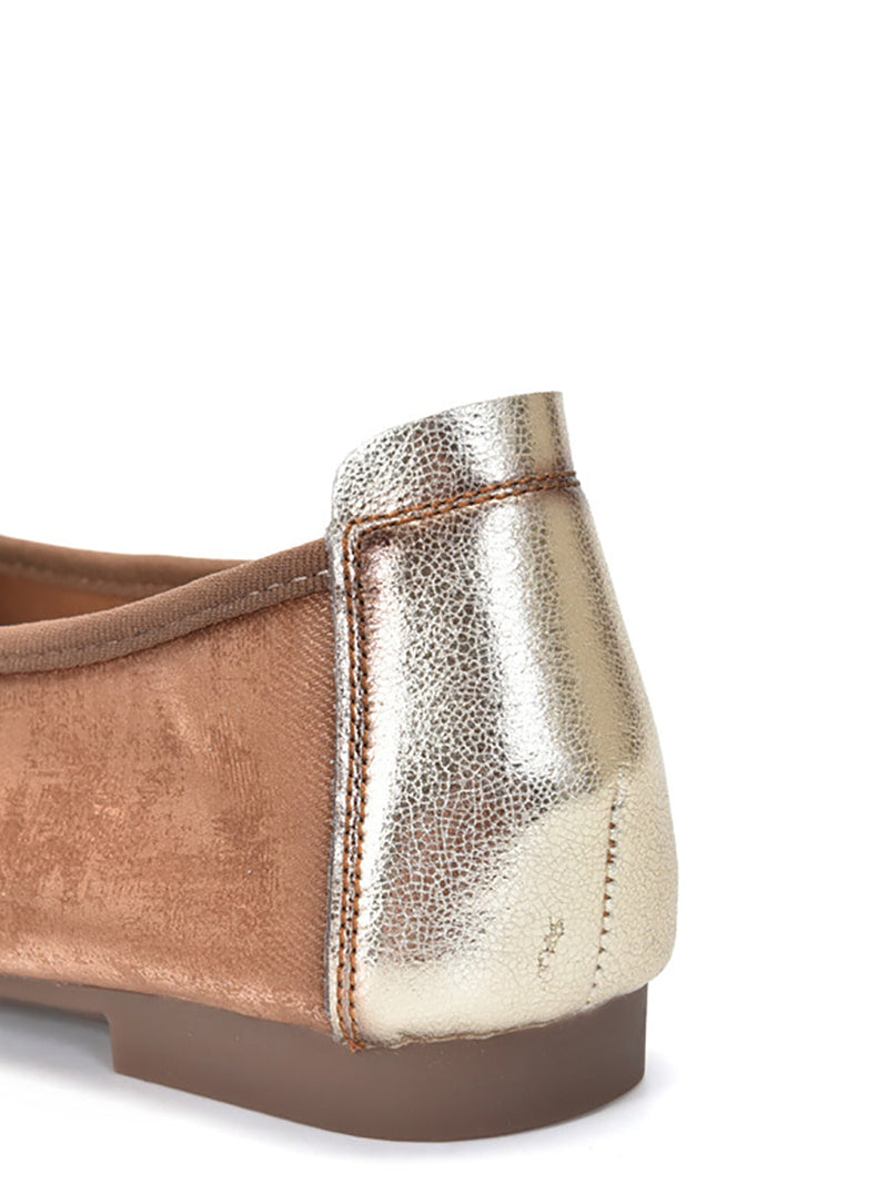Summer Colorblock Cowhide Flat Shoes Kl1022