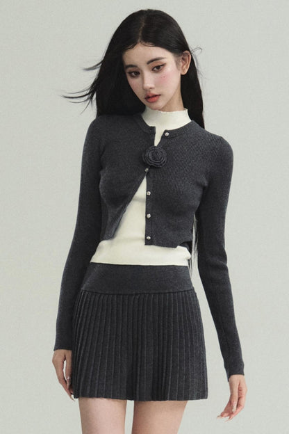 French Knitted Three-piece Set