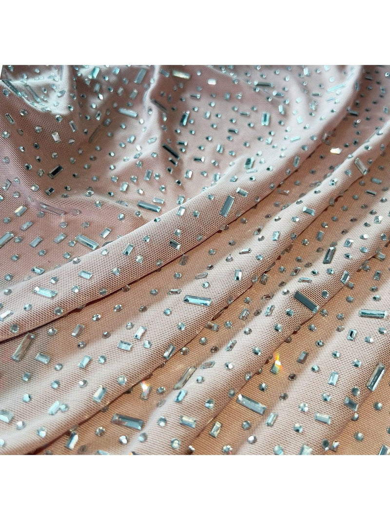 Rhinestone Sling Mermaid Maxi Dress
