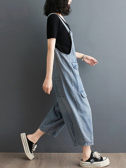 Summer Loose Denim Jumpsuits Xx1050