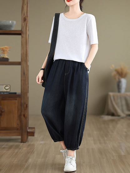Summer Denim Harem Pants Ii1004