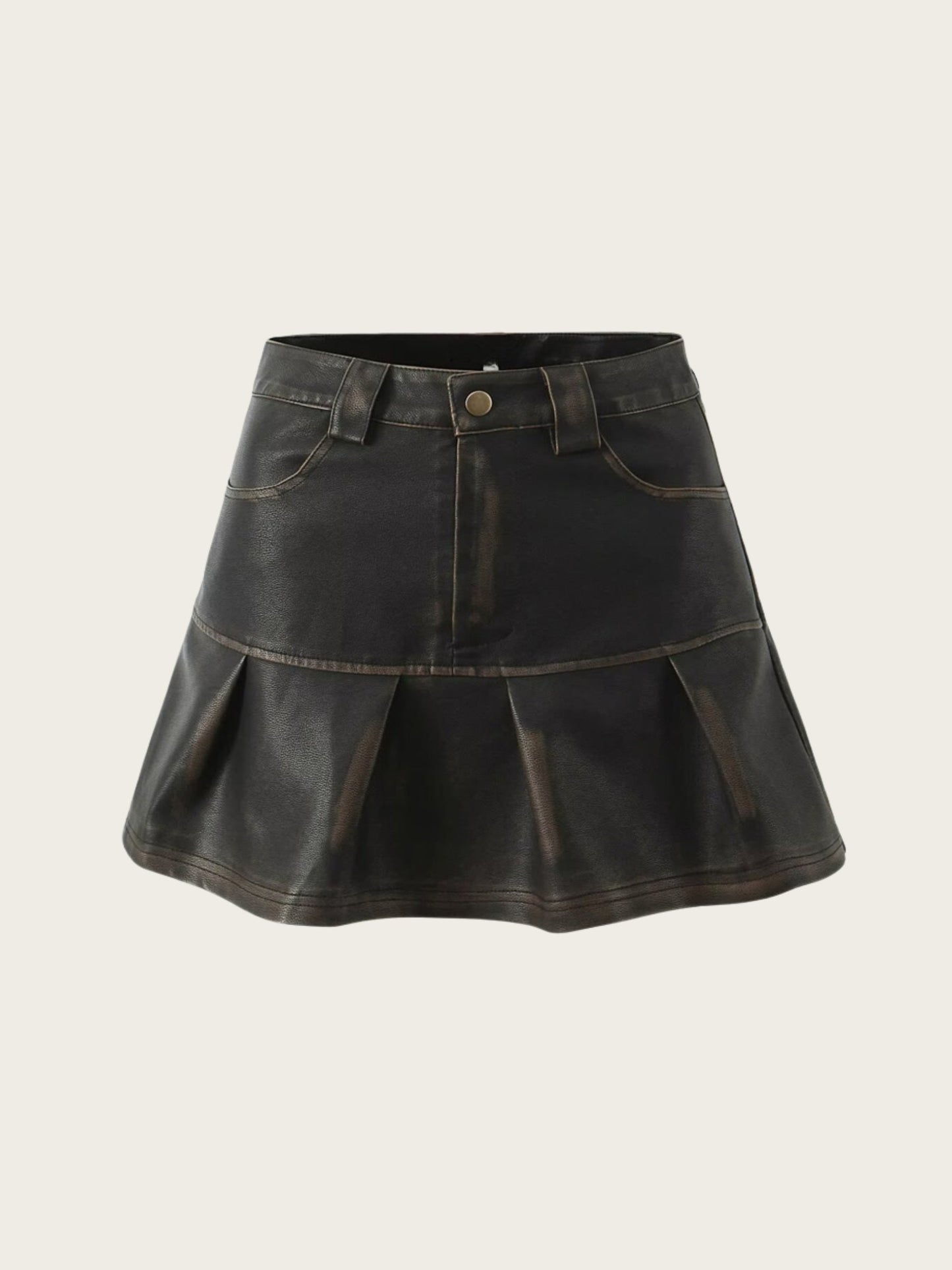 Renna Faux Leather Skirt