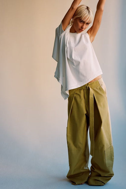 Patchwork Trench Coat Fabric Short Shirt Patchwork Skirt Pocket Decoration Skinny Pant Suit