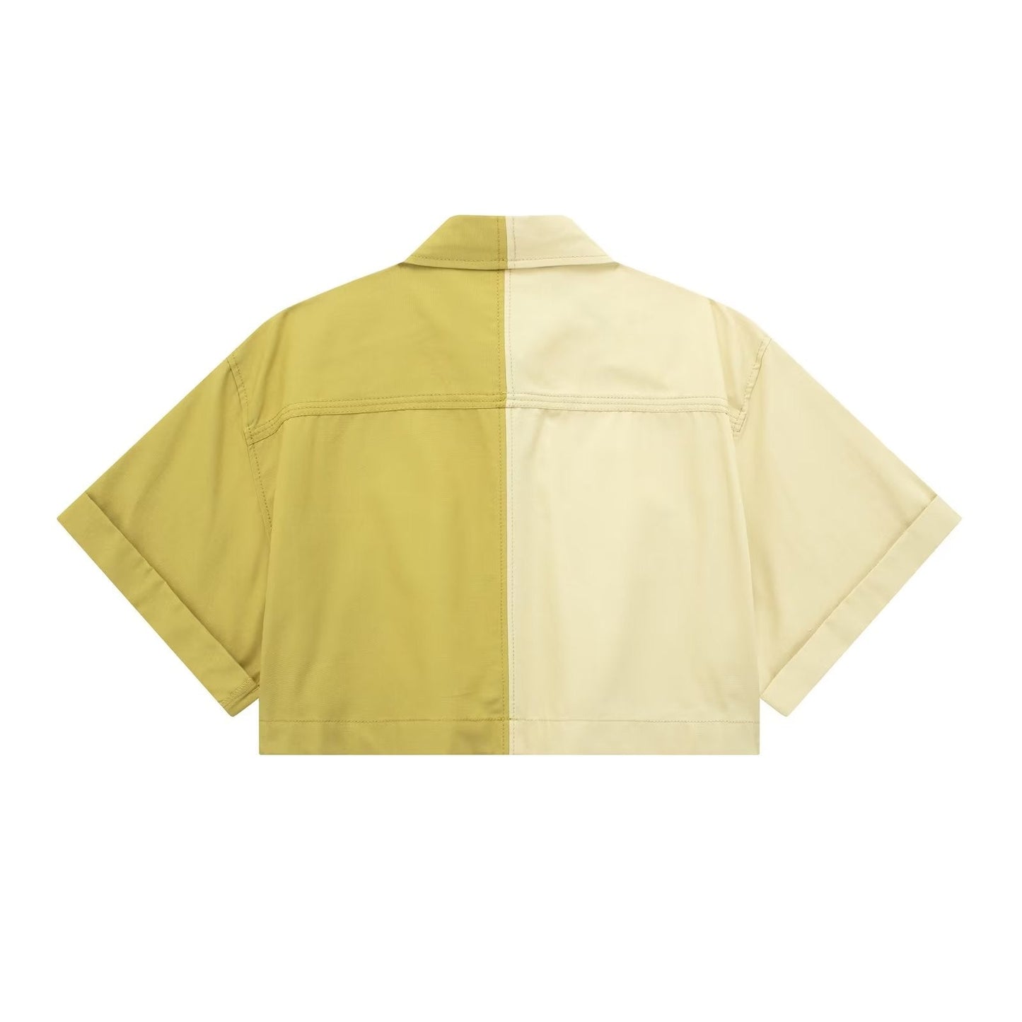 Patchwork Trench Coat Fabric Short Shirt Patchwork Skirt Pocket Decoration Skinny Pant Suit