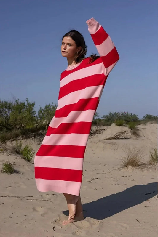 Striped Midi Dress