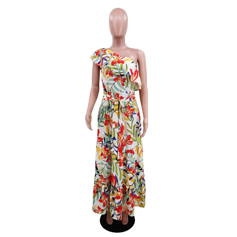 Loose Wide Leg Backless All-match High Waist Jumpsuit