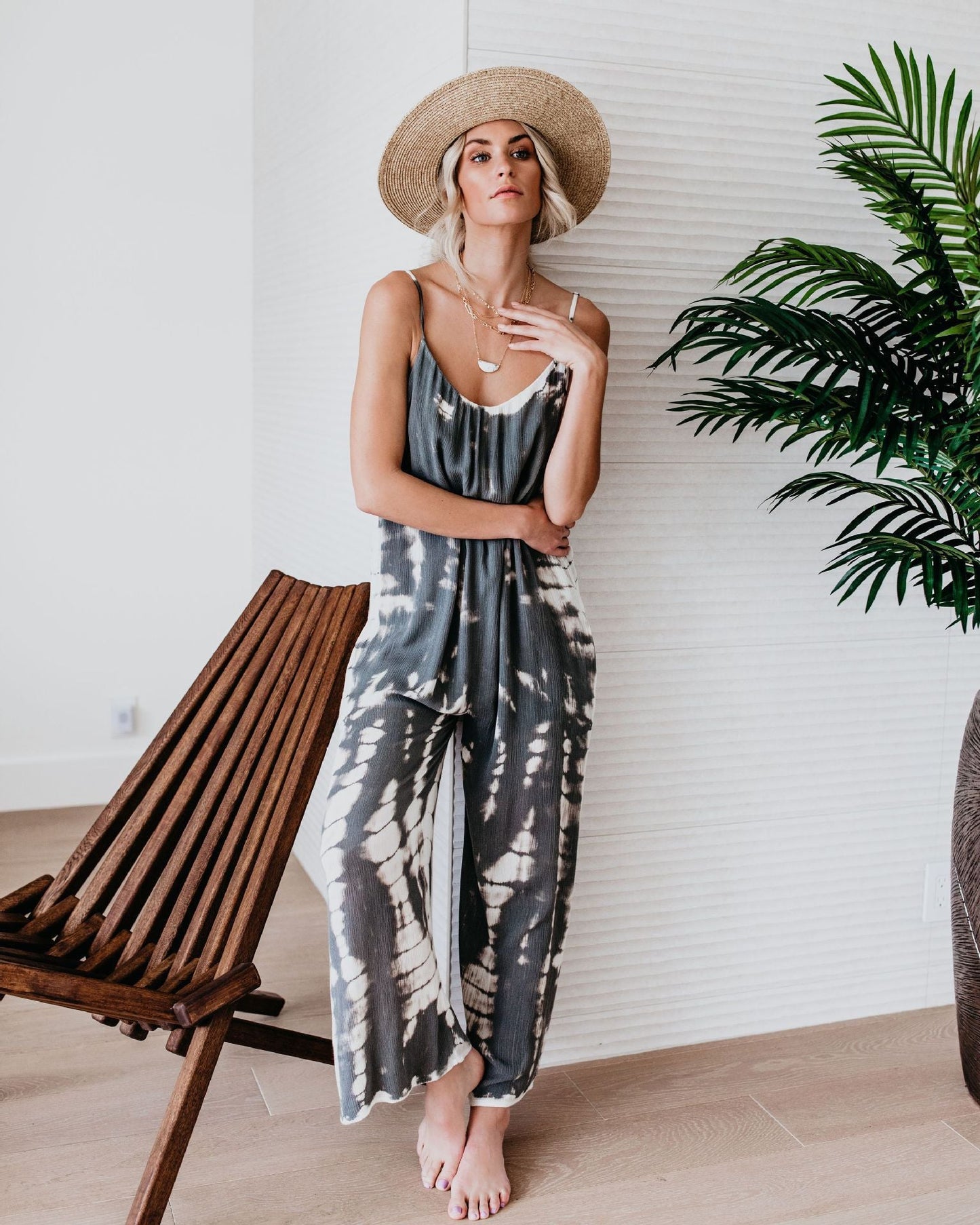 Suspenders Wide Leg Jumpsuit