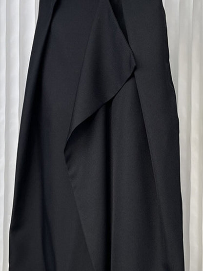 Fantasy Purple Irregular Pleated Patchwork Skirt