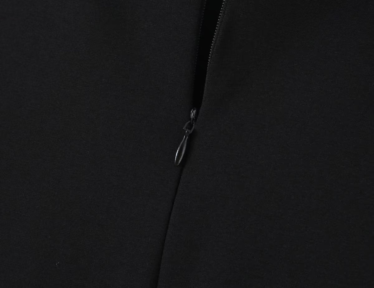 Summer Clothing Long Sleeve Zipper Slim Fit Jumpsuit Shorts