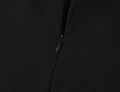Summer Clothing Long Sleeve Zipper Slim Fit Jumpsuit Shorts