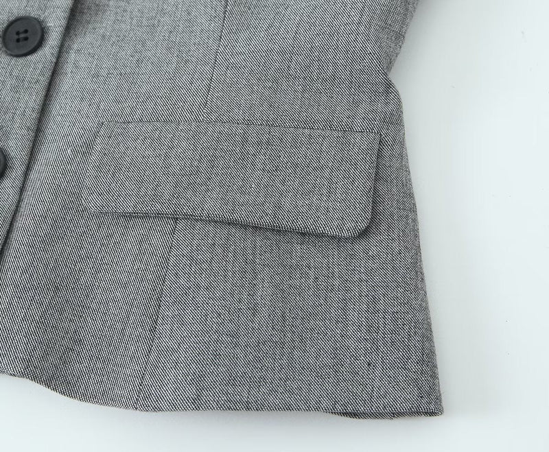 Fall Clothing Asymmetric Vest Pleated Design Skinny Pant Suits