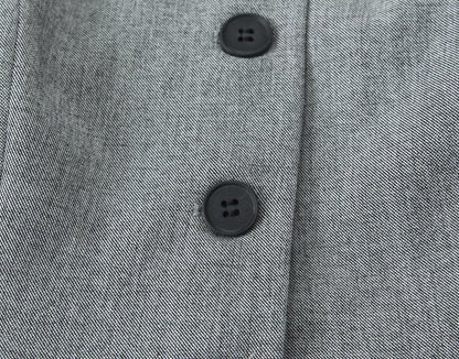 Fall Clothing Asymmetric Vest Pleated Design Skinny Pant Suits