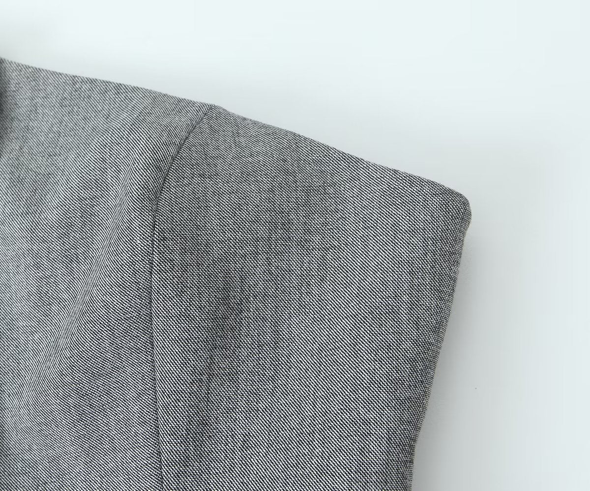 Fall Clothing Asymmetric Vest Pleated Design Skinny Pant Suits