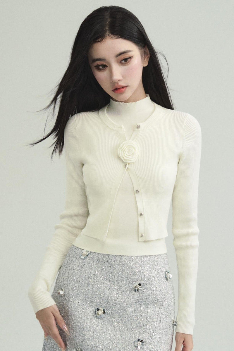 French Knitted Three-piece Set