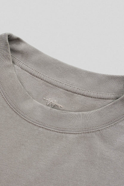 Stone Gray Oversized Army T-shirt