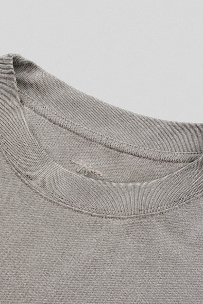 Stone Gray Oversized Army T-shirt
